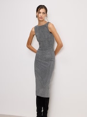 Good American Black Crystal High Neck Dress - Image 1 of 3