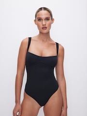 Good American Black Sweetheart Scuba Tank Bodysuit - Image 1 of 3