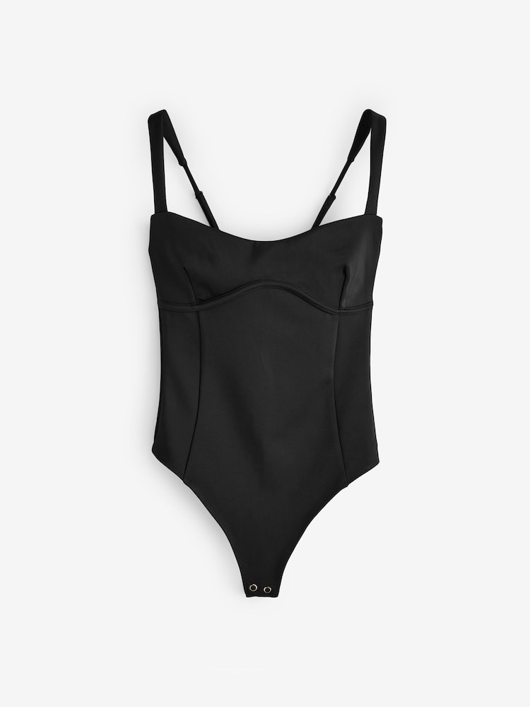 Good American Black Sweetheart Scuba Tank Bodysuit - Image 3 of 3