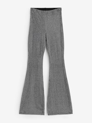 Good American Black Crystal Pull On Flare Leggings - Image 3 of 3
