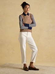 Joules Holly Tan Knitted Vest - Image 7 of 8