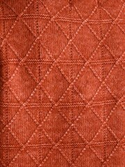 Joules Reid Rust Red Textured Knitted Vest - Image 6 of 7