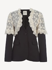 Sea New York Red Kristeen Lace Blazer - Image 10 of 10
