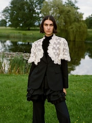 Sea New York Red Kristeen Lace Blazer - Image 9 of 10