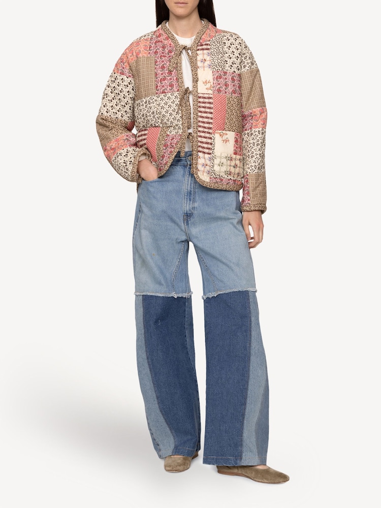 Sea New York Blue Presley Quilted Patchwork Jacket - Image 1 of 9