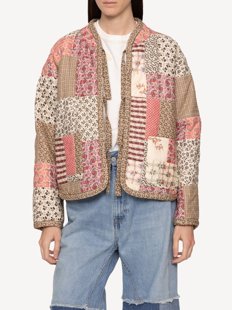 Sea New York Blue Presley Quilted Patchwork Jacket - Image 2 of 9