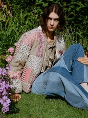 Sea New York Blue Presley Quilted Patchwork Jacket - Image 8 of 9
