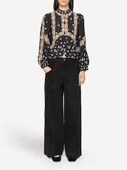 Sea New York Black Elizabeth Print Top - Image 1 of 8