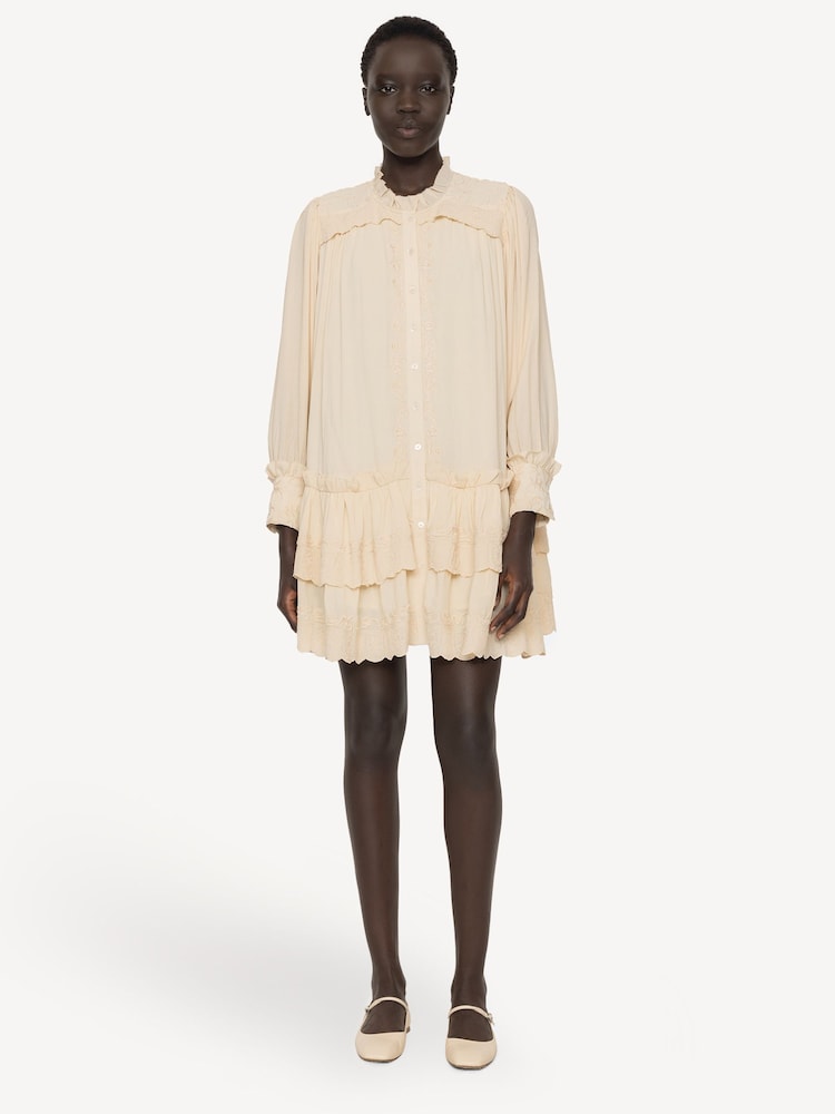 Sea New York Cream Lacey Embroidery Tunic Dress | Seasons