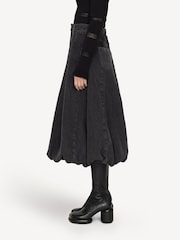 Sea New York Black Elle Denim Bubble Skirt - Image 4 of 7