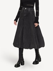 Sea New York Black Elle Denim Bubble Skirt - Image 7 of 7