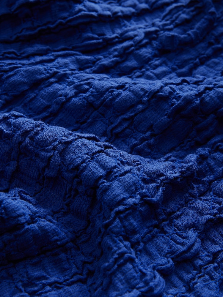 Bleu cobalt - Short texturé à cordon - Image 5 of 6
