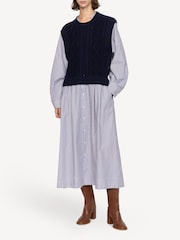 Sea New York Blue Caleb Cable Knit Dress - Image 3 of 7