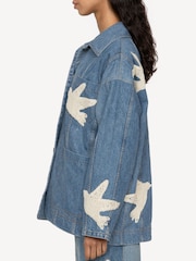 Sea New York Blue Payton Denim Jacket - Image 4 of 10