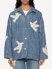 Sea New York Blue Payton Denim Jacket - Image 6 of 10