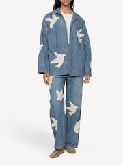 Sea New York Blue Payton Denim Jacket - Image 8 of 10