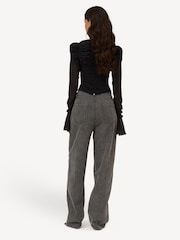 Rotate Black Chiffon Longsleeved Top - Image 2 of 3