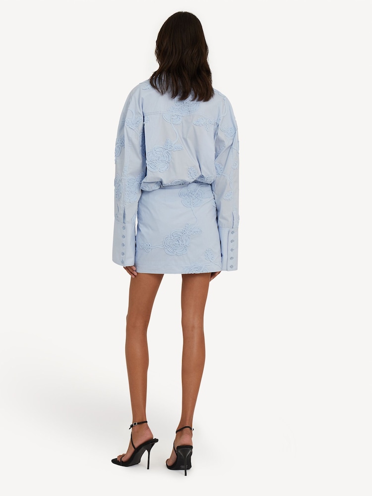 Rotate Blue Oversized Flower Shirt - Image 2 of 7