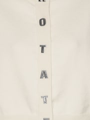 Rotate White Firm Knit Cardigan - Image 6 of 6