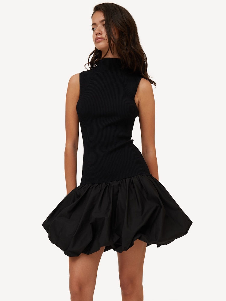 organic cotton knit dress Organic Cotton & Recycled Cashmere Knot Dress – La Garçonne main image 0