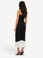 Rotate Black Two Layer Midi Dress - Image 2 of 5
