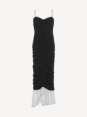 Rotate Black Two Layer Midi Dress - Image 3 of 5