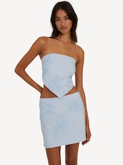 Rotate Blue Mini Skirt - Image 4 of 8