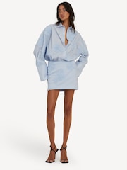 Rotate Blue Mini Skirt - Image 6 of 8