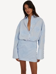 Rotate Blue Mini Skirt - Image 8 of 8