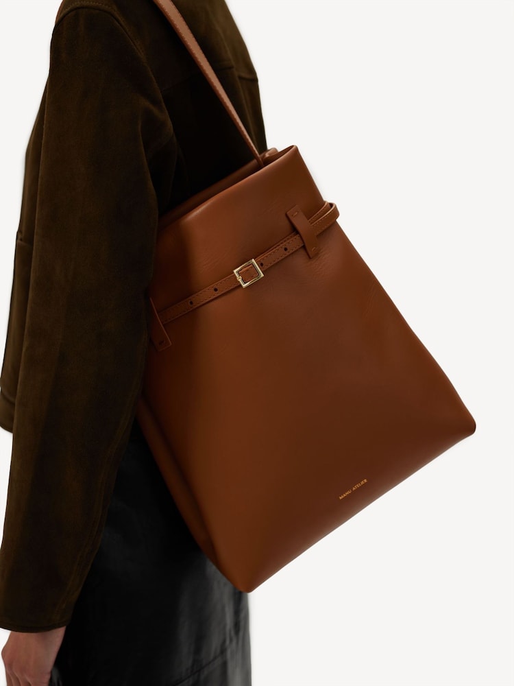 Manu Atelier Brown Tote Du Jour Bag - Image 2 of 3