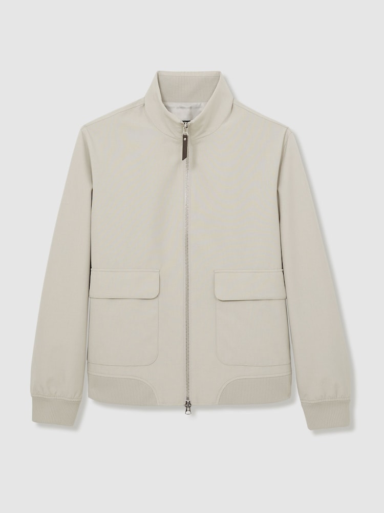 Reiss Stone Rufus Zip-Through Funnel-Neck Jacket - Image 2 of 8
