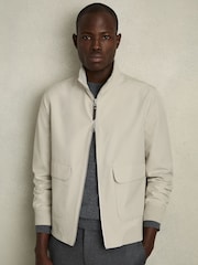 Reiss Stone Rufus Zip-Through Funnel-Neck Jacket - Image 6 of 8