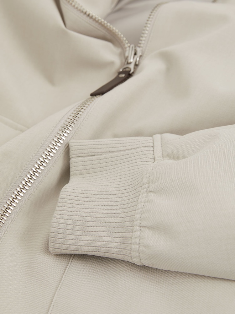 Reiss Stone Rufus Zip-Through Funnel-Neck Jacket - Image 8 of 8