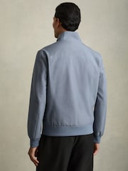 Reiss Airforce Blue Rufus Zip-Through Funnel-Neck Jacket - Image 6 of 8