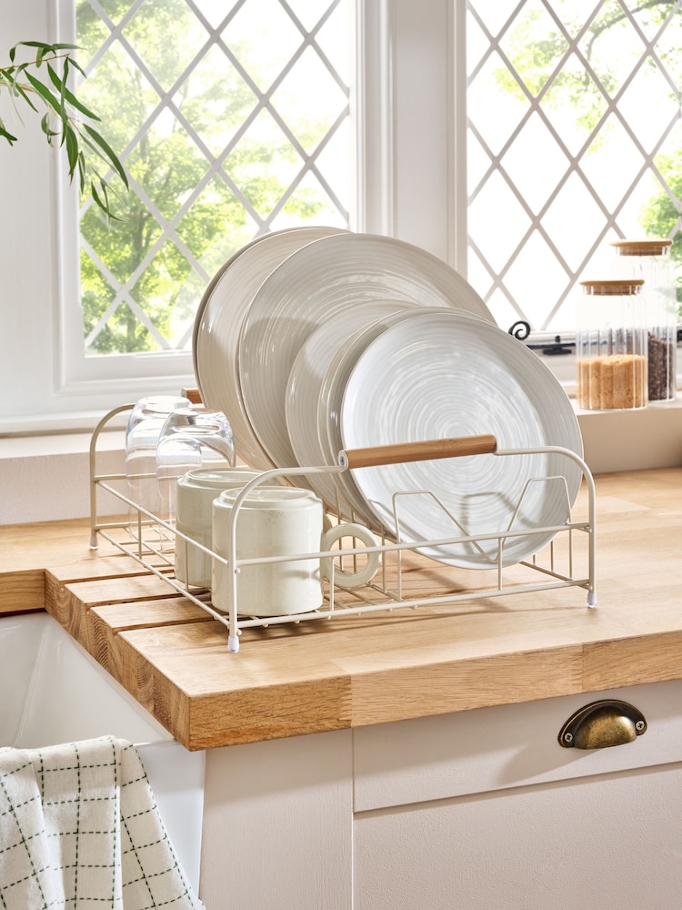 Cream Wire Single Tier Drainer - Image 2 of 4