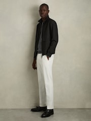 Reiss Black Rufus Zip-Through Funnel-Neck Jacket - Image 3 of 7