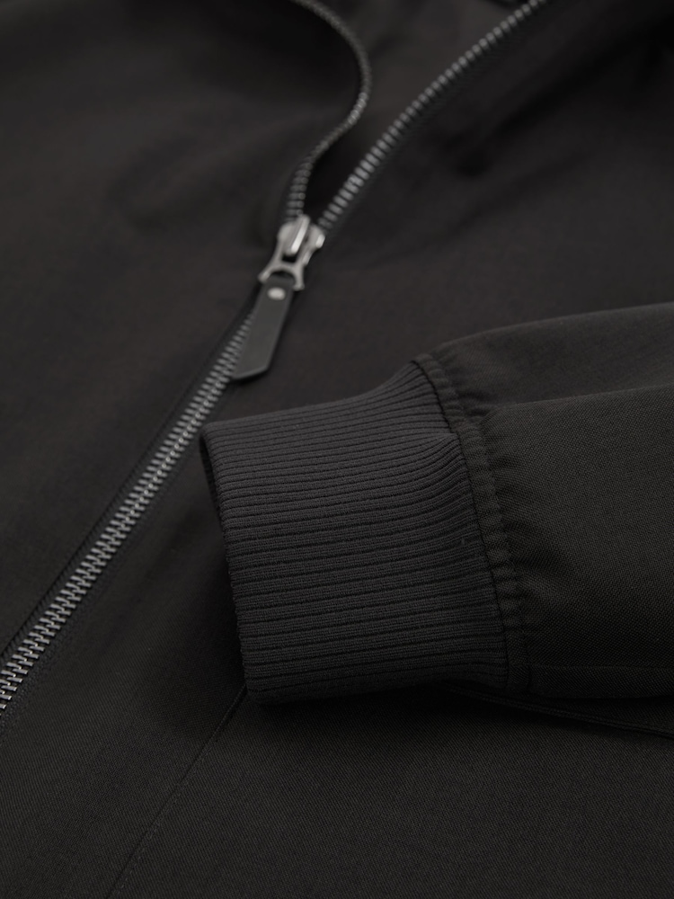 Black - Reiss Rufus Zip-Through Funnel-Neck Jacket - Image 7 of 7 Black - Reiss Rufus Zip-Through Funnel-Neck Jacket - Image 7 of 7