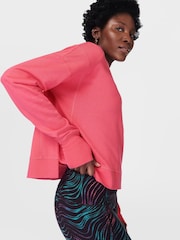 Sweaty Betty Pink Light After Class Crop Sweatshirt - Image 4 of 7