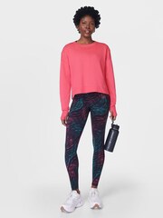 Sweaty Betty Pink Light After Class Crop Sweatshirt - Image 5 of 7