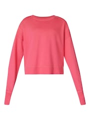 Sweaty Betty Pink Light After Class Crop Sweatshirt - Image 7 of 7