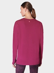 Sweaty Betty Red After Class Longline Sweatshirt - Image 2 of 7