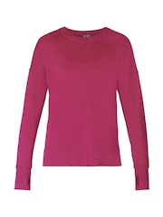 Sweaty Betty Red After Class Longline Sweatshirt - Image 7 of 7