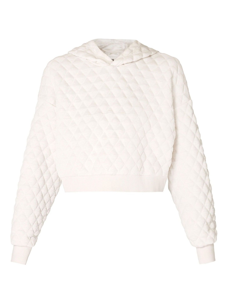 Sweaty Betty White Sand Wash Quilted Hoodie - Image 7 of 7