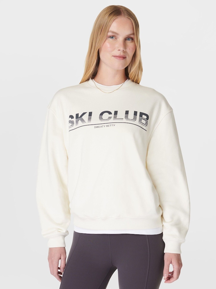 Sweaty Betty White Ski Club Sweatshirt - Image 1 of 8