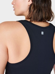 Черный - Sweaty Betty Athlete Crop Seamless Workout Vest - Image 3 of 8