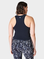 Черный - Sweaty Betty Athlete Crop Seamless Workout Vest - Image 5 of 8