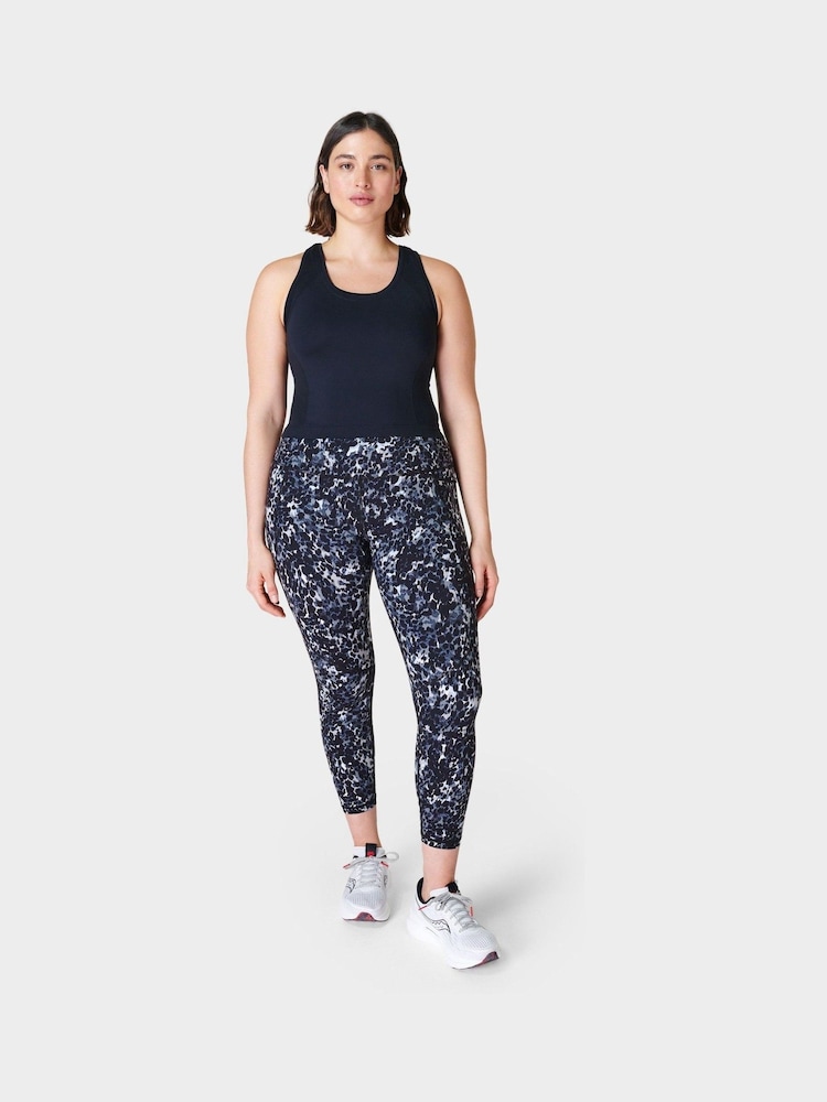 Sweaty Betty Black Athlete Crop Seamless Workout Vest - Image 6 of 8