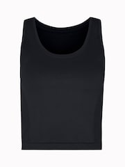 Черный - Sweaty Betty Athlete Crop Seamless Workout Vest - Image 8 of 8