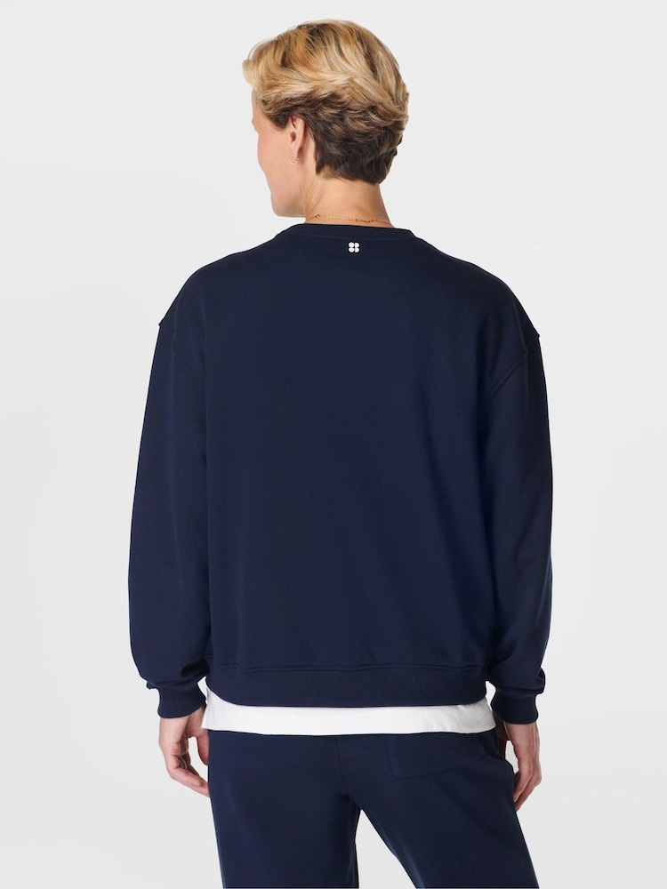 Sweaty Betty Blue Embrace The Pace Sweatshirt - Image 2 of 7 Sweaty Betty Blue Embrace The Pace Sweatshirt - Image 2 of 7