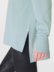 Sweaty Betty Blue After Class Longline Sweatshirt - Image 6 of 7